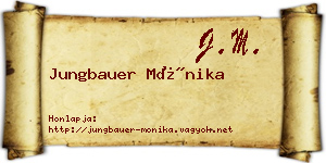 Jungbauer Mónika névjegykártya